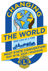 2024 Wisconsin Lions MD27 State Convention logo