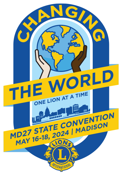 2024 Wisconsin Lions MD27 State Convention logo